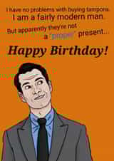 Jimmy Carr Joke Birthday Card - Cheeky! created by PinkArt666
