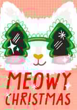 Cute Christmas Cat Card created by URGHH Card Co.