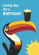 Irish stout lover's birthday card - It's a lovely day for a birthday! created by Emily Bratby