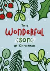 Heartfelt Christmas Card - Wonderful Son created by Joanne Hawker