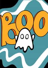 Cute Halloween Ghost card created by Anika Mistry