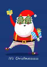 It’s Christmassssss Cool Santa Christmas Card created by Nicola Watson