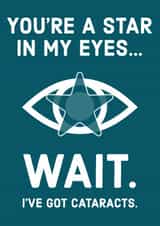 Cheeky Cataracts Card. Perfect for a Celebration and Congratulations. created by Bellevue Gift