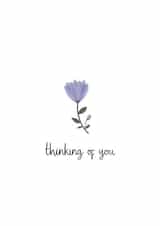 Heartfelt Thinking Of You Card - Floral created by Kalm Lettering