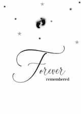forever remembered card for those who have lost a baby, miscarriage or stillborn created by Kara Kelly