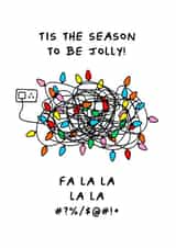 Funny Frustration Christmas Card created by Waffle & Faff