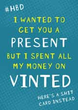 Funny Birthday Card - Relatable - Vinted Obsessed friend created by NICOLA TRAVIS