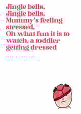 Funny Christmas card for mums of toddler boys created by Little Lights Invites