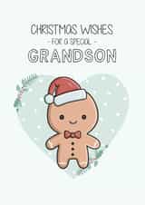 Cute Christmas Card - Grandson created by Creaternet