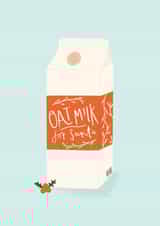 Modern Christmas Card - Oat Milk for Santa created by Charley Muttitt