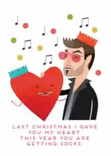 Funny Christmas Card - Last Christmas - Wham created by Hole in my Pocket