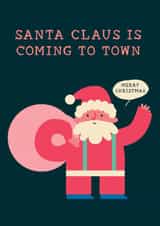 Here comes Santa with a Christmas card for your pals created by Hole in my Pocket