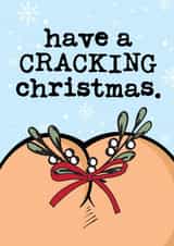 Rude Naughty Cracking Christmas Card created by Mrs Best Paper Co.