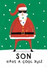 Funny Christmas 'Cool Yule' Card for Son created by Nicollette West