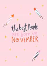 Pretty Card - November Birthday - Firework Bonfire created by Charley Muttitt