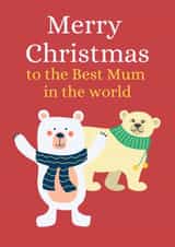 Lovely Christmas card for your mum telling her she is the best. created by Riad Mannan