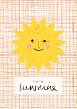 Hello Sunshine Card - Versatile joyful card - Friend Birthday Card created by Aimee Mac Illustration