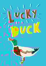 Good Luck or Congratulations 'Lucky Duck' Card created by Rosie & Radish