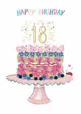 Traditional Birthday Card - 18th - For Her created by Katie Phythian Design