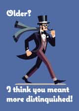 Birthday card - Distinguished gentleman created by Haydn Pole