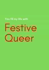 Funny LGBTQ+ Christmas Card created by Cards Inc.lusive