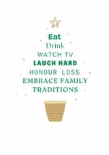 Cute Christmas Card With Christmas Tree Words For Friends And Family created by Cards Inc.lusive