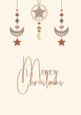 Merry Christmas Boho Christmas Card created by Tony Tree