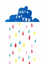 Here For You - Raincloud Card created by Rosie & Radish