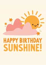 Happy Birthday, Sunshine! | A sweet birthday card created by Hello Elks