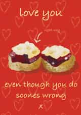Cornish Cream Tea Valentine’s created by That’s Just Her Face