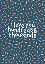 Cute Hundreds and Thousands Card - Anniversary or Valentine's Card created by Immy Illustrates