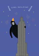 Funny Congratulations Card - King Kong created by Paperlink and Meraki Greeting Cards