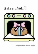 Cute Pregnancy Card - Having a Baby and Want to Tell Someone - Let Them Guess created by Chris Smyth