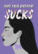 Pop Icon Birthday Card - Olivia Rodrigo - Vampire - Guts - Music - Blood created by Dani Law Art