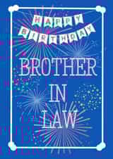 Classic birthday card for brother in law - brother in law - sisters husband - created by LilBirdy101