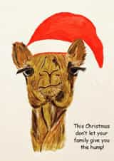 Funny Xmas card for friends / family created by Julia Herd
