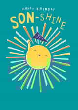 Cute Birthday Card - For Son - Sunshine created by Paperlink and Meraki Greeting Cards