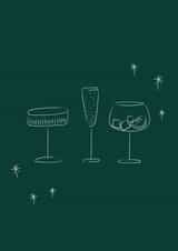 Simple chic cocktail card for every occasion created by Vik