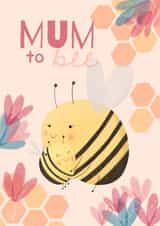 Cute Pregnancy card - Mum to be - Mothers Day created by Sian Moore Illustration