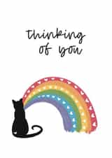 Thinking of you - Pet Cat Loss - Sympathy Card created by LuxeLumination