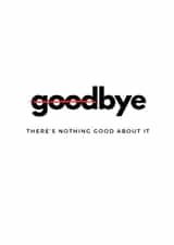 Leaving card bye - goodbye work colleague created by Amy (Hedgecards)