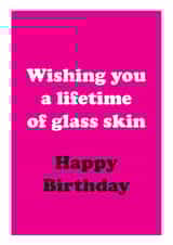Funny Birthday Card For Friend - Trending beauty tiktok glass skin created by CJ Designs