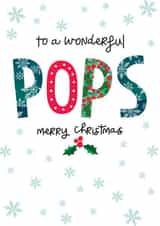 To a wonderful Pops merry Christmas created by The Boy and the Bear