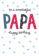 Classic Birthday Card - To a wonderful Papa created by The Boy and the Bear