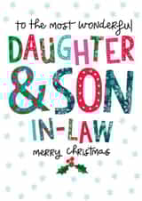 Classic Christmas card - Daughter & Son In-Law created by The Boy and the Bear