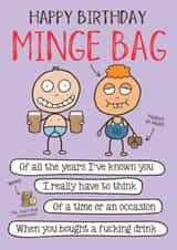 Funny Birthday card - for the friend who don't like to spend created by Liverpool Card Studio