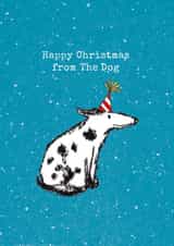Cute Christmas card for the dog to send! created by Paper Bird