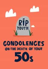RIP Youth -  Funny 60th Birthday Card created by Lucy Maggie Designs