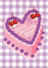 Scorpio Birthday Card - Birthday Babe created by The Stylist Illustrates