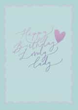 Happy Birthday Lovely Lady Card created by Paperlink and Meraki Greeting Cards